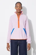 Bluzy damskie - Helly Hansen bluza sportowa Rig kolor różowy wzorzysta 54082 - miniaturka - grafika 1