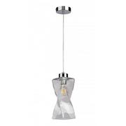 Lampy sufitowe - Lampa wisząca ze szklanym kloszem transparentna - A79-Keva - miniaturka - grafika 1