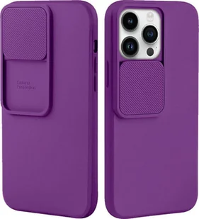Etui CamShield Soft Silicone Case do iPhone 14 Pro fioletowy - Etui i futerały do telefonów - miniaturka - grafika 1