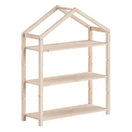 Półki i regały dla dzieci - Regał dziecięcy z litego drewna sosnowego w naturalnym kolorze 111x141x40 cm Dallas – Vipack - miniaturka - grafika 1