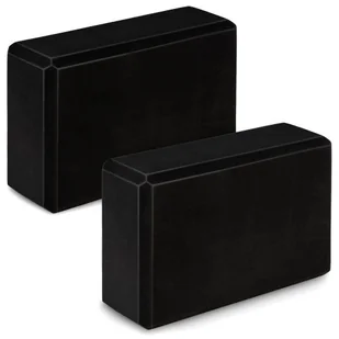 Kostka piankowa do jogi, 2 sztuki, NS-962, czarny - Klocki do jogi - miniaturka - grafika 1