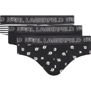 Karl Lagerfeld Slipy 3-pack Ikon - Majtki męskie - miniaturka - grafika 1