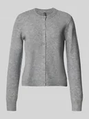 Swetry damskie - Kurtka z dzianiny o kroju regular fit z dodatkiem wełny model ‘MALOU’ - miniaturka - grafika 1