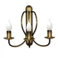 Lampy ścienne - Lemir Korona Kinkiet 3 - punktowy - Patyna 392/K3 426 / 392/K3 - miniaturka - grafika 1