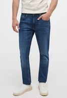 Spodnie męskie - Mustang Oregon Tapered Męskie Spodnie Jeansowe Jeansy Denim Blue 1014041 5000 883-W33 L32 - miniaturka - grafika 1