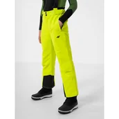 Spodnie narciarskie - Spodnie Narciarskie Chłopięce 4F Membrana 8000 Limonkowe Z22JSPMN001-45S - miniaturka - grafika 1