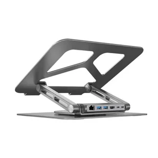 Unitek Obrotowa podstawka pod laptop ze stacją USB-C - Stacje dokujące i replikatory portów - miniaturka - grafika 1