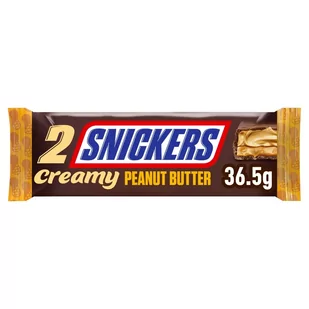 Snickers Creamy Peanut Butter Baton z nadzieniem masła orzechowego 36,5 g (2 x 18,25 g) - Batoniki - miniaturka - grafika 1