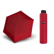 Parasole - Parasolka damska do kieszeni lub torebki DOPPLER Fiber Havanna tylko 140 g, czerwona - miniaturka - grafika 1