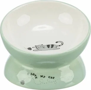 Trixie Trixie Miska Ceramiczna dla Kota Podwyższona 150ml 13cm - Miski dla kotów - miniaturka - grafika 1