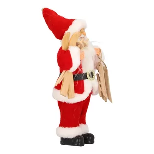 Mikołaj pluszowy czerwony 30 cm - Ozdoby bożonarodzeniowe - miniaturka - grafika 2