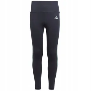 Legginsy adidas TR-ES 3 Stripes TIG girls Jr IJ9576 granatowy 152 cm - Legginsy - miniaturka - grafika 1