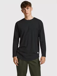 Jack&Jones Longsleeve Noa 12190128 Czarny Loose Fit - Bluzy męskie - miniaturka - grafika 1