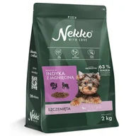 Sucha karma dla psów - NEKKO GF Puppy Małe Rasy Indyk Jagnięcina Sucha Karma Dla Psa Szczeniąt 2kg - miniaturka - grafika 1