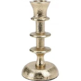 Świecznik 13 x 6 cm złoty - Świeczniki - miniaturka - grafika 1