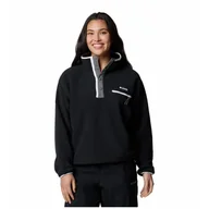 Bluzy sportowe damskie - Bluza damska Columbia Helvetia™ II Cropped Half Snap Fleece Rozmiar: XL / Kolor: czarny/biały - miniaturka - grafika 1