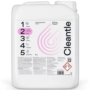 Cleantle Citrus Foam2  lekko zasadowa piana aktywna 5L - Kosmetyki samochodowe - miniaturka - grafika 1
