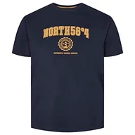 Koszulki męskie - North 56-4/North 56Denim T-shirt męski, granatowy, XL - miniaturka - grafika 1