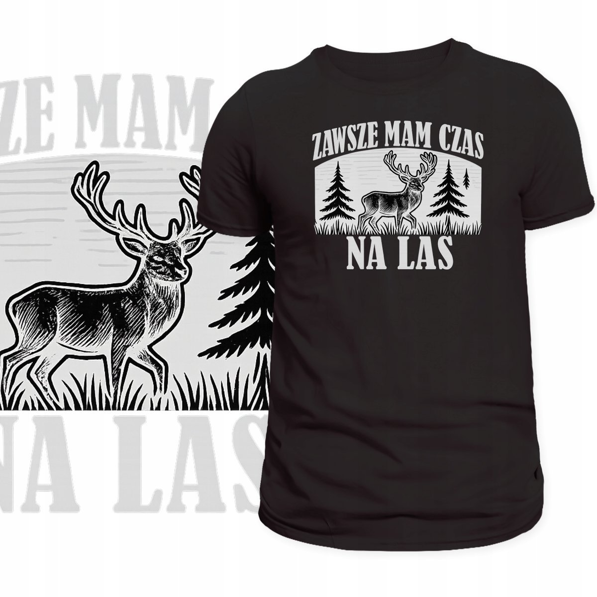 T-SHIRT MĘSKI KOSZULKA NADRUK NATURA ZWIERZĘTA LAS PRZYRODA PREZENT 3XL