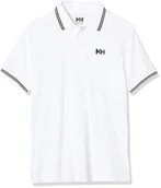 Koszulki męskie - Helly Hansen męska koszulka polo w kolorze białym, szybkoschnąca, klasyczna letnia koszulka polo dla mężczyzn, szybkoschnąca tkanina, biały - miniaturka - grafika 1