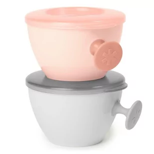 Skip Hop Zestaw misek Easy-Grab Grey/Soft Coral - Pojemniki kuchenne - miniaturka - grafika 1