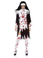 Czapki damskie - LEG AVENUE Kapelusz damski Killer Nun Panama, czarny (czarny, biały)., (Producent rozmiar: M/LUk 12-14) - miniaturka - grafika 1