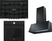 Zestawy AGD - ZESTAW FRANKE Country FCH 755 4G TC MB C + FCO 86 H MB + FCO 70 BK MATT czarny mat - miniaturka - grafika 1