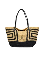 Torebki damskie - Patrizia Pepe Torebka 2B0130/V048-FB53 Beżowy - miniaturka - grafika 1