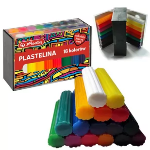 Plastelina 16 kolorów WOŚP - HERLITZ - Masy plastyczne - miniaturka - grafika 1
