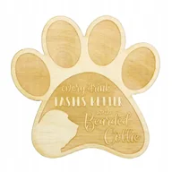 Kubki - Bearded Collie 4 podkładki pod kubek z grawerem - miniaturka - grafika 1