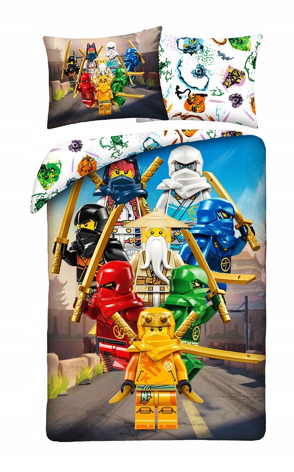 Pościel dziecięca Lego Ninjago 160 x 200 cm Halantex 100% bawełna ninjago