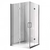 Kabiny prysznicowe - Hydrosan Kabina prysznicowa drzwi składane prostokątna 100x80 KZ12BC - miniaturka - grafika 1