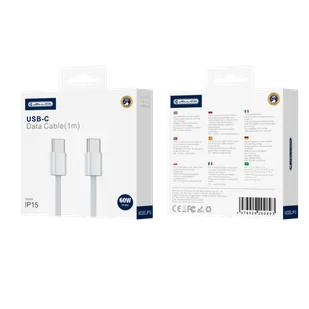 JELLICO kabel IP15 USB-C - USB-C PD 60W 1M Biały - Kable USB - miniaturka - grafika 1