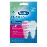 Szczoteczki międzyzębowe - DenTek Easy Brush, szczoteczki interdentalne, rozmiar 0, 0,4 mm, 12 sztuk - miniaturka - grafika 1