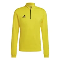 Koszulki męskie - adidas Bluza męska z długim rękawem Ent22 Tr Top, Team Yellow/Black, HI2128, MT - miniaturka - grafika 1