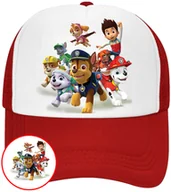 Czapki i chusty sportowe męskie - CZAPKA Z DASZKIEM PSI PATROL DLA DZIECI SIATKA CZERWONA BEJSBOLÓWKA - miniaturka - grafika 1