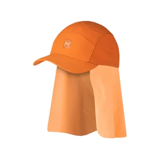 Dziecięca czapka z daszkiem Buff Desert Cap Kids solid ginger - ONE SIZE - Czapki dla dzieci - miniaturka - grafika 1