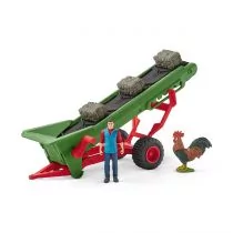 Schleich Zestaw Farmer z taśmociągiem na siano 42377 - Figurki dla dzieci Schleich Zestaw Farmer z taśmociągiem na siano 42377 - Figurki dla dzieci - miniaturka - grafika 1