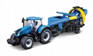 Samochody i pojazdy dla dzieci - Traktor new holland maszyna rolnicza bburago - miniaturka - grafika 1