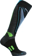 Skarpety termoaktywne - Brubeck BSN002/J Skarpety junior Snow Force Light szary/zielony XXS/30-32 - miniaturka - grafika 1