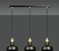 Lampy sufitowe - 3-płomienna lampa nad stół INREN 3xE27 z metalowymi kloszami - miniaturka - grafika 1