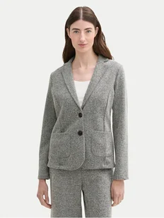 Tom Tailor Marynarka 1043871 Szary Regular Fit - Marynarki i żakiety damskie - miniaturka - grafika 1