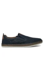 Półbuty męskie - Rieker Półbuty B5258-14 Niebieski - miniaturka - grafika 1