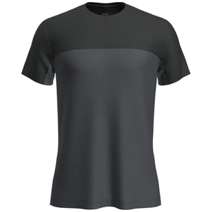 Męska koszulka Icebreaker Men Merino 125 Cool-Lite™ Sphere III SS Tee Colour Block Rozmiar: XL / Kolor: szary/czarny - Koszulki sportowe męskie - miniaturka - grafika 1