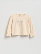 Bluzki dla niemowląt - Reserved - Koszulka z haftem - kremowy - miniaturka - grafika 1