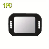 Lusterka do makijażu - TEMU 1 szt./2 szt. Czarna Lustra z Ramą Piankową – Podwójne Uchwyty, Nierozbijalna Szkło do Salonu Fryzjerskiego i Domowego Użytku, Ergonomiczny - miniaturka - grafika 1