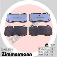 Klocki hamulcowe - Klocki hamulcowe - komplet ZIMMERMANN 23960.975.1 - miniaturka - grafika 1