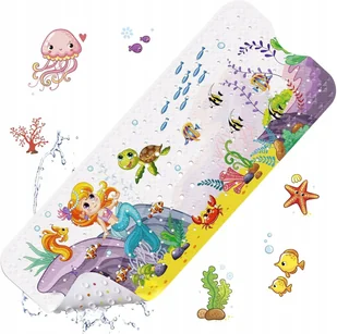 MATA ANTYPOŚLIZGOWA DO WANNY DLA DZIECI 100x40cm ochrona zabezpieczenie - Wanienki dla dzieci - miniaturka - grafika 1