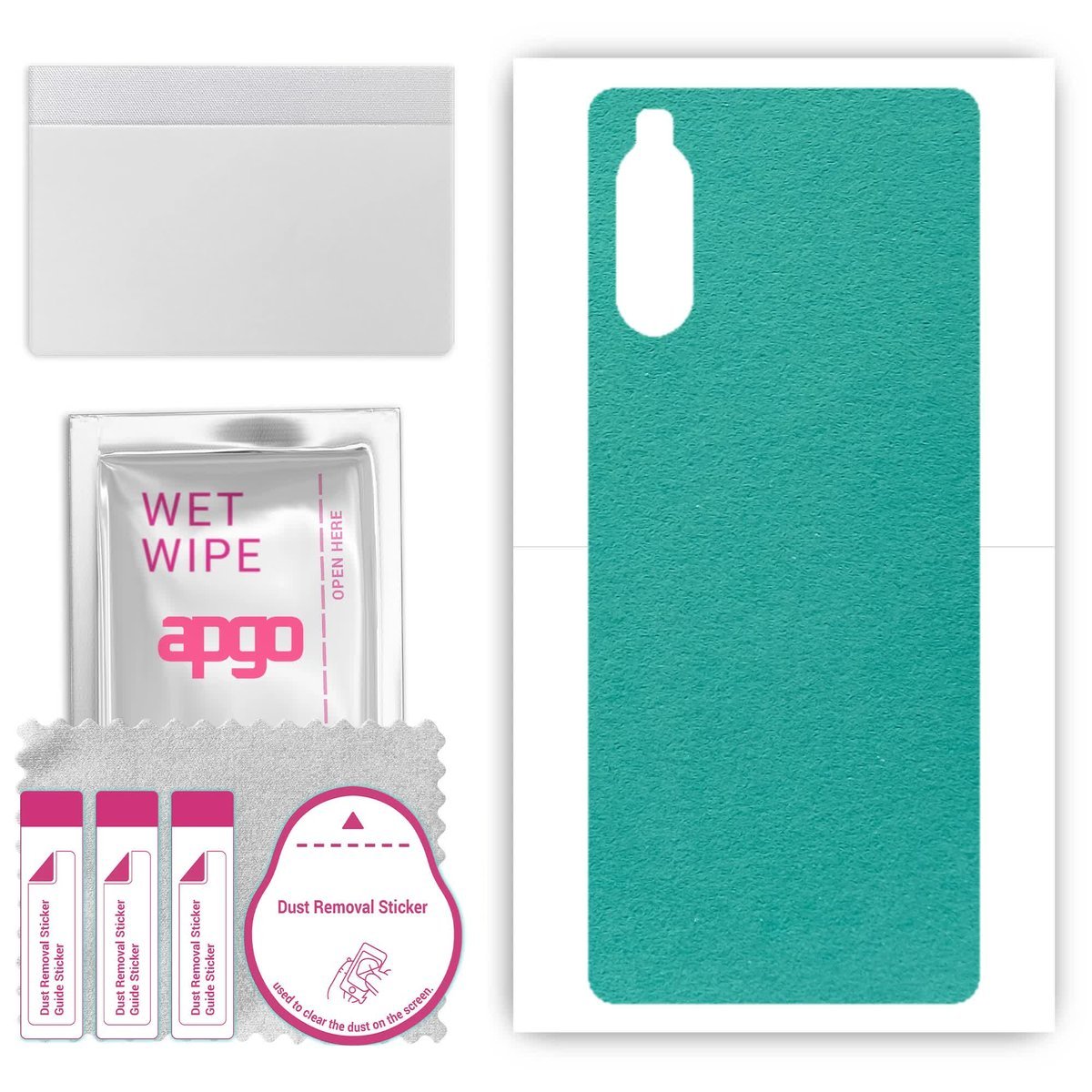 Folia naklejka skórka strukturalna na TYŁ Zamsz do Sony Xperia 10 III - Zamsz Miętowy - apgo SKINS