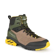 Buty trekkingowe męskie - Buty trekkingowe męskie Aku Reactive GTX - beige / green - miniaturka - grafika 1